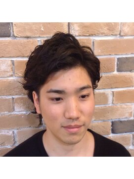 ハイジ(hairsalon Hyge) 外ハネ２ブロックパーマ