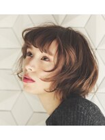 ナタン 自由が丘(NATHAN)&nbsp;前髪パーマが可愛いショートボブ＊ oi ＊