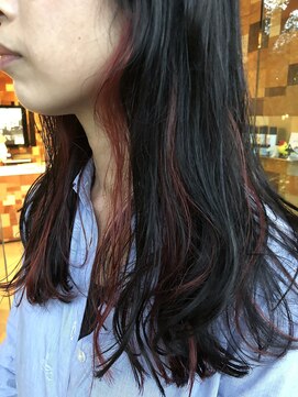 キサイ バズ(kisai BUZZ) kisaiBuzz＊西川史浩 　インナーカラー×カシスレッド