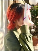【coma中野】クールウルフスタイル_ビビッドレッド