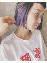 ラグ(log) インナーカラー×ミニボブ