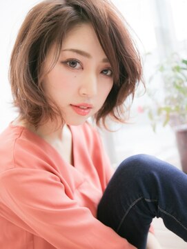 ウィズ 成田公津の杜店(Wiz) アンニュイボブ/オレンジブラウン/オレンジベージュ[公津の杜]