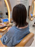 【ハイライトカラー】切りっぱなしボブ　20代30代40代