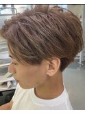 30代40代メンズカット ベージュカラー