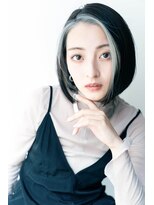 シェル 国分寺(shell)&nbsp;大人可愛い黒髪前下がりショートボブ☆フェイスフレーミング◎