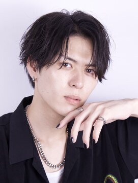 オーシャントーキョー(OCEAN TOKYO) 黒髪ナチュラルニュアンスセンターパート