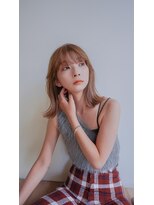 アオイ(aoi.)&nbsp;【ミディアム/ベージュカラー/伸ばしヘア/２０代/福岡薬院】