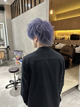 ムード カナザワ(mood kanazawa) ラベンダーアッシュ 束感ウルフ