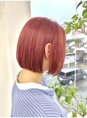 暖色ボブ