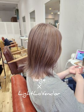 ヘアーリビングリコ 新潟笹口店(hair living Liko) ペールラベンダー!柔らかいお色へ!