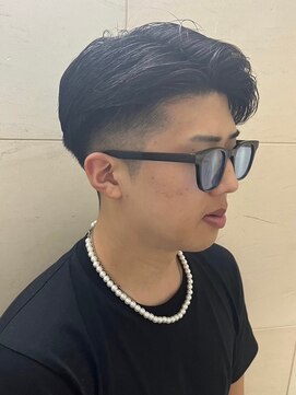 ヒロギンザ 大阪本店(HIRO GINZA) かきあげツーブロックスタイル