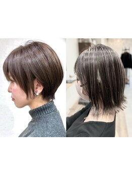 大人女性向けのカラーが映えるショートが得意◎あなたらしさを引き立てるスタイルをご提供♪
