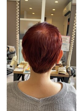 ハーティーモトヤワタ(hearty MOTOYAWATA) 白髪染めマニキュア×ミセスショート