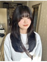 ヘアスタジオ アルス 御池店(hair Studio A.R.S)&nbsp;ロングレイヤーカット黒髪10代20代30代