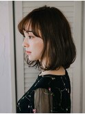 大人可愛いゆるっとボブ