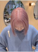 ホワイトピンクブリーチ2回 /渋谷/ハイトーン/韓国ヘア/ブリーチ