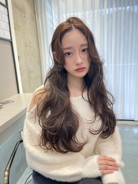 リリー(Lilley) マロンベージュ×小顔レイヤー×韓国風巻き×髪質改善