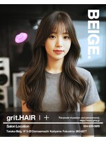 グリット ヘアープラス(grit.HAIR|+) 【grit.】韓国風レイヤー×ベージュ|郡山