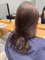 ヘアデザインファブロ イオンモール宮崎店(hair design FABRO.)&nbsp;【ラベンダーブラウン/艶髪/くびれレイヤー】