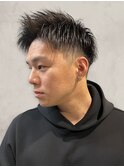 ツーブロック×ソフトモヒカン◎清潔感ショートナチュラルカラー