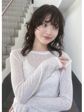 トリッカ 銀座(tricca) ミディアムパーマ/デジキュアパーマ/ブラウン/パーマ