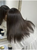 オリーブグレージュ　グレージュ　髪質改善　ブリーチなし