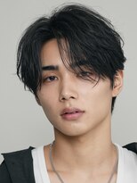 フィフス(fifth) 原宿緩めシャドウパーマラウンド微分けマッシュヘア刈り上げ30代