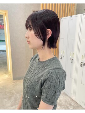 アロ 大阪梅田(alo) 【momoa】ぱつっとボブ×ラベンダー《ブリーチ/大阪梅田》