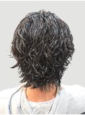 サーフカールスパイラルパーマメンズパーマシャドウパーマ別府