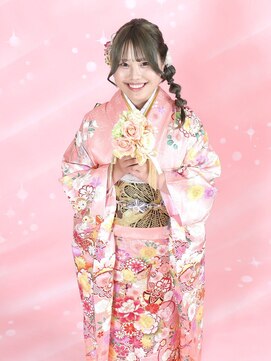 成人式ヘアセット、メイク、着付け