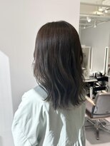ネオリーブウリ 二子玉川店(Neolive uri)&nbsp;ミディアムヘア暗めカラーデザインカラーフェイスフレーミング