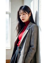 コートフィールエー(CO_T feel.a)&nbsp;【本町】思わず触れたくなる艶。暗髪シースルーロングストレート