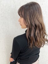 リノア 西梅田 福島(Linoa)&nbsp;梅田/髪質改善/グレージュカラー×ゆるふわウェーブロング