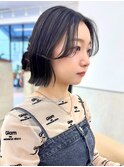 くびれボブ×長め前髪