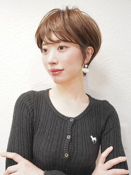 ハウスアンドヘアーワークス(House&Hair works) 前髪長め大人小顔ショート30代40代50代　藤沢