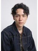 デコ出し大人パーマ