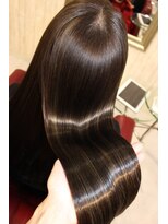 エデン トリートメントサロン 難波店(EDEN)&nbsp;ダークグレージュ/ハイライト（ケアブリーチ）20代30代/艶カラー