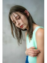 オースティン 門前仲町(AUSTIN)&nbsp;大人かわいい前髪セシルカットココアブラウンフリンジウェーブ