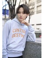 ジョエミバイアンアミ(joemi by Un ami) (joemi 新宿)センター分け 韓国風ヘア メンズストレート 近江