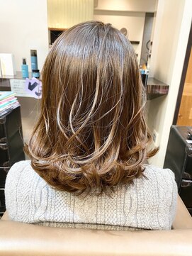 ナナナ パレナ 宝塚店(nanana parena) 髪質改善トリートメントカラー♪くすみカラーハイライトスタイル