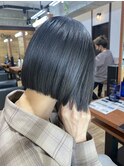 切りっぱなしボブ/ミニボブ/沖縄市美容室/Dco