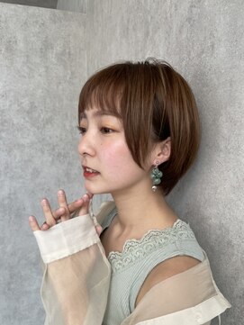 アグランテトラ 野田阪神店(a Gland tetra) 大人可愛いラベンダーアッシュ耳掛け小顔シースルーマッシュ