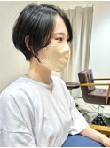 *滝田*ナチュラル前下がりショートボブ大人可愛いレイヤー前髪