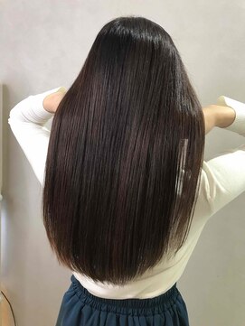 ヘアアンドメイク 心座(hair&make) 艶髪　ナチュラルストレート