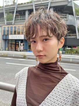 ヴェイン 渋谷(vain) 大人可愛い20代30代40代黒髪前下がりショートボブ丸みショート◎