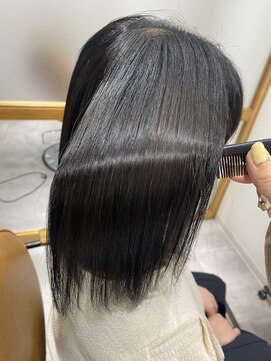 ココノサロン ハナレ(cocono salon HANARE) 小顔にみせる縮毛矯正　黒髪
