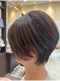 ハンサムショート × 40代クールフェイス