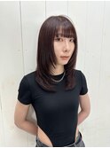 レイヤーカット×red brown