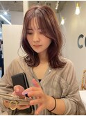 くびれ韓国レイヤーチョコレートブラウン
