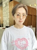 ハイトーンベージュ/ハンサムショート
